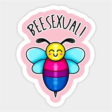 Kawaiilgbt Beesexual Bee Bisexual Pride Flag Bee Sticker Teepublic