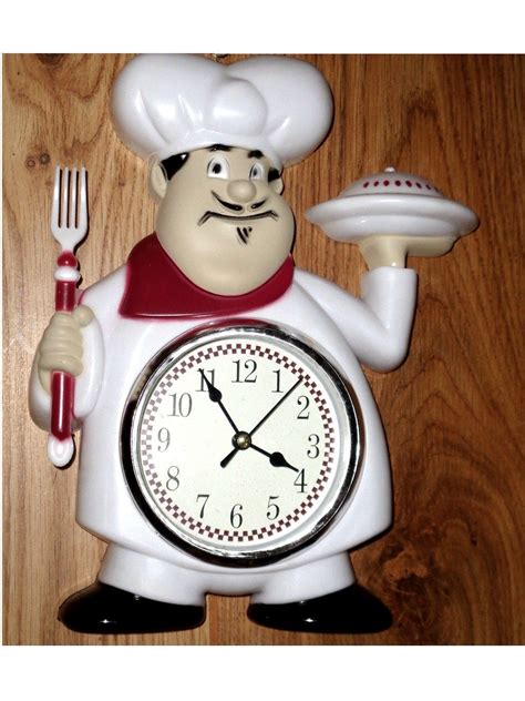 Shop wayfair for the best fat chef kitchen decor. Fat Italian Chef Kitchen Wall Clock Red White $21.95 | Fat ...