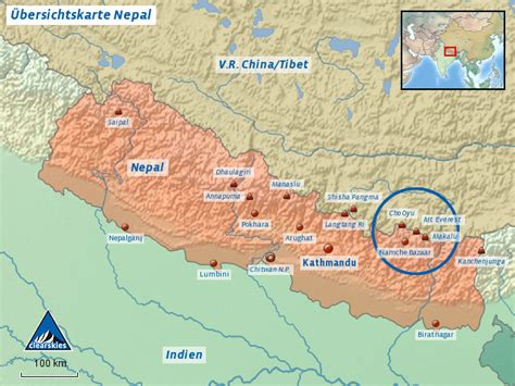 Stepmap Nepalkhumbuuebersicht Landkarte Für Nepal