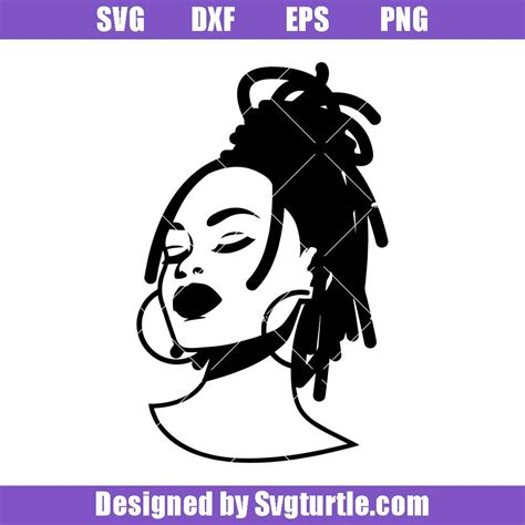 black girl w dreads svg black woman svg locs svg dreadlocks svg afro svg black history