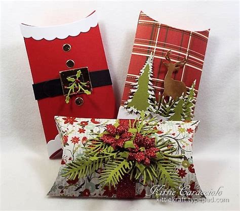 Christmas Pillow Boxes Kittie Kraft