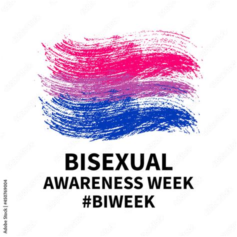 Bisexual Awareness Week Typography Poster Lgbt Community Event