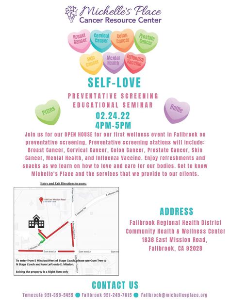 Self Love Preventative Screening Educational Seminar Fallbrook Chamber Of Commerce