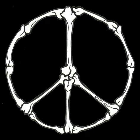 Halloween Bones Peace Sign Peace Sign Peace Peace Symbol