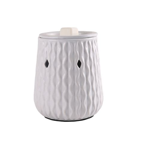 White Color Ceramic Material Design Electric Wax Melt Warmer China Wax Melt Burner And Wax