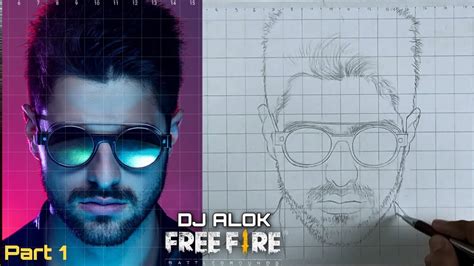 Dj Alok Drawing How To Draw Dj Alok Free Fire Dj Alok Drawing