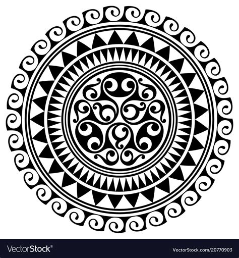 Polynesian Tattoo Design Ancient Polynesian Vector Image