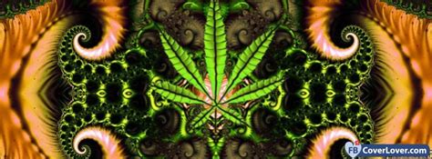 Trippy Weed Funny And Cool Facebook Cover Maker