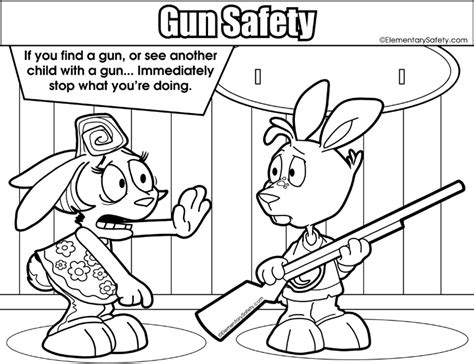 Check spelling or type a new query. Safety Around Gun • Coloring Gun Safety