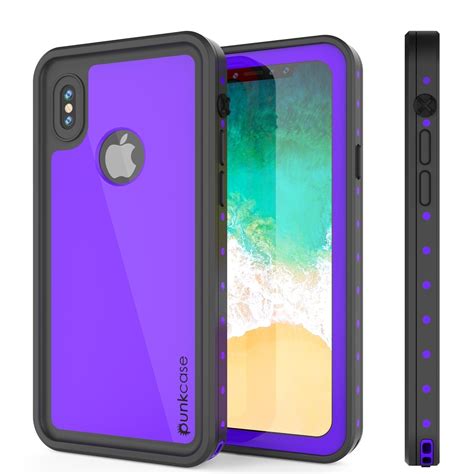 Iphone Xr Waterproof Ip68 Case Punkcase Purple Studstar Series S