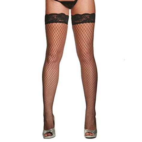 New High Quality Womens Sexy Thigh High Fencenet Fishnet Stockings Elasticated Hold Ups Miss