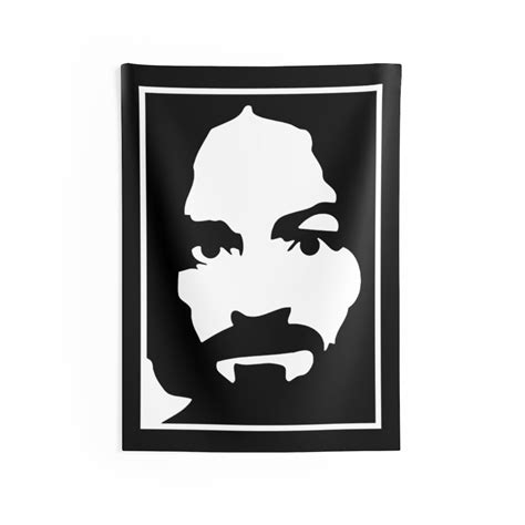 Charles Manson Indoor Wall Tapestry True Crime American Etsy