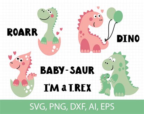 Free Cute Dino Baby Dinosaur Svg Svg Png Eps Dxf File