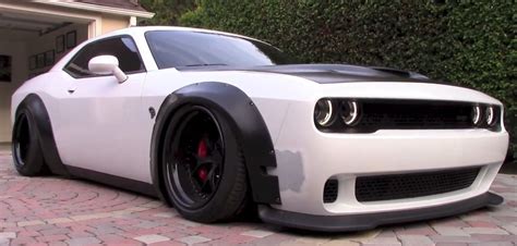 Dodge challenger liberty walk widebody bodykit essen motorshow. Dodge Challenger Hellcat Gets Liberty Walk Kit and Air ...