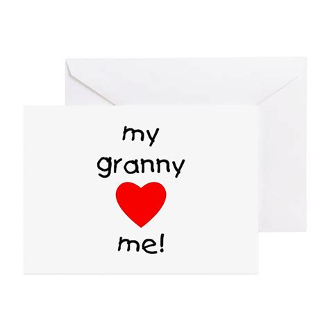 Grannylovesme Greeting Cards Pk Of 10 My Granny Loves Me Greeting