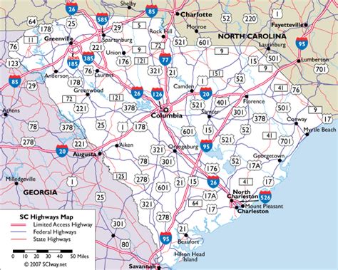 Map Of South Carolina