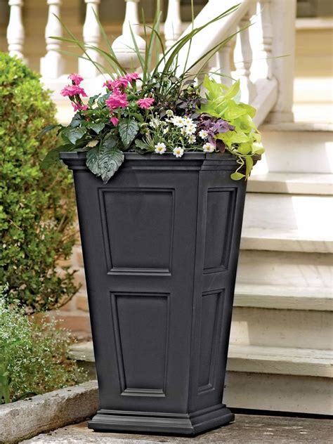cool how to plant tall outdoor planters ideas