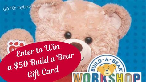 Day 4 Enter To Win 50 Build A Bear T Card Mybjswholesale