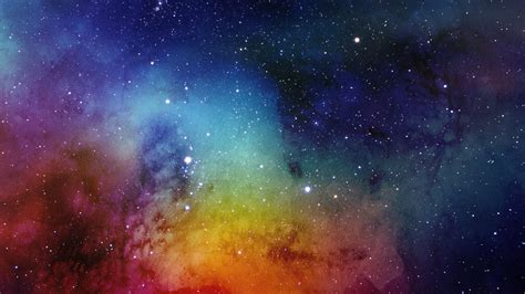 Download Wallpaper 1920x1080 Nebula Artwork Colorful Space Stars