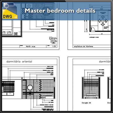 Master Bedroom Details Cad Design Free Cad Blocksdrawingsdetails