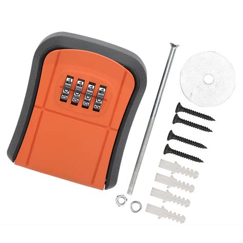 Brrnoo Code Lock Key Box Combination Key Safe Box 4‑digit Reset