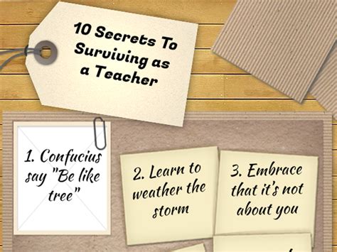 Ten Secrets To Surviving As A Teacher Teacher Tools Teacher Hacks