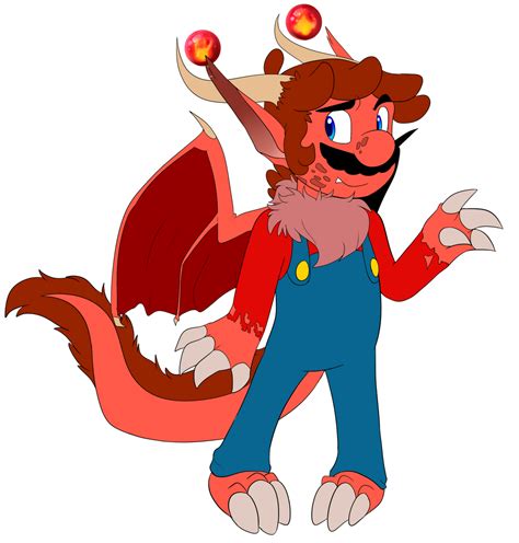 Dragon Mario By Raptilefeathersnint On Deviantart