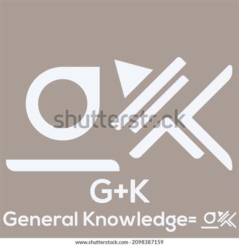 Gk General Knowledge Logo Design Company Stock Vector Royalty Free