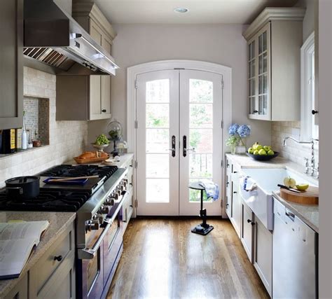 Full selection of finishes include stainless steel, antique brass, antique. Galley KItchen Ideas - Transitional - kitchen - Wentworth ...