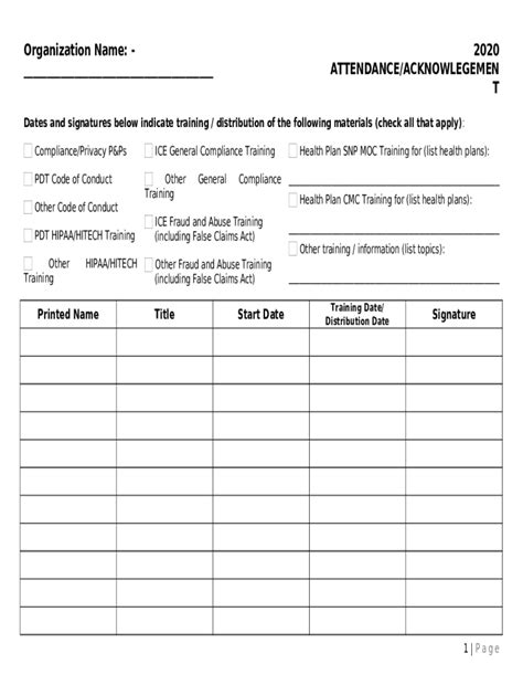 Annual Attestation Doc Template Pdffiller