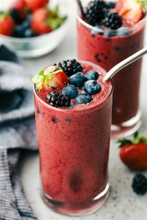 Simple Mixed Berry Smoothie Recipe The Recipe Critic