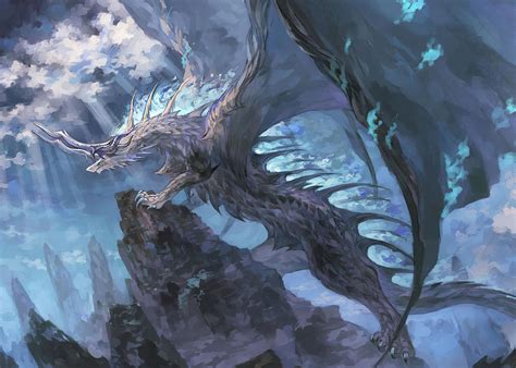 Dragon Dragon Wolf Digital Art By Towery Hill Pixels