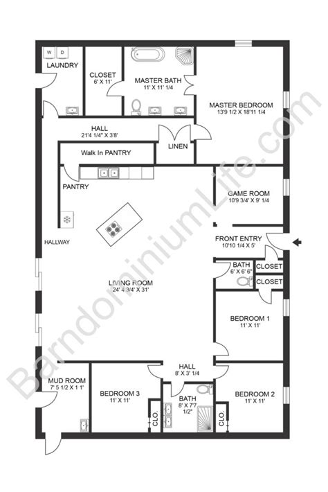 The Seven Best 4 Bedroom Barndominium Floor Plans With Pictures