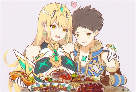 Mythra And Rex Xenoblade Chronicles And More Drawn By Linzi Danbooru