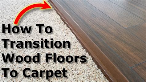 Carpet To Wood Floor Transition Laminate Floors Youtube