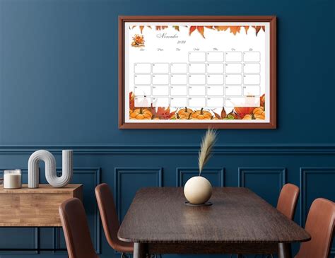 Editable And Fillable November Calendar 2023 Instant Download High
