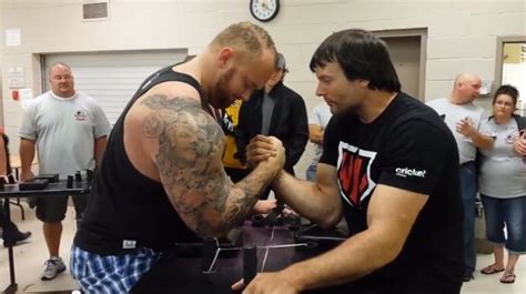 The Mountain Humbled By Arm Wrestling Champ Devon Larratt