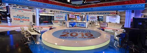 Watch live abc news tv channel, united states (usa) tv channels. ABC News 2016 Election Headquarters Broadcast Set Design ...
