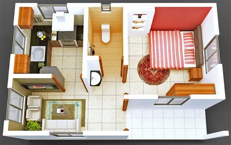 One Bedroom Tiny House Interior Design Ideas