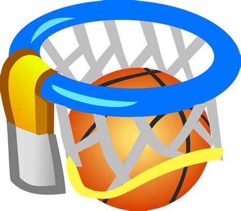 Basketball In The Net - ClipArt Best png image