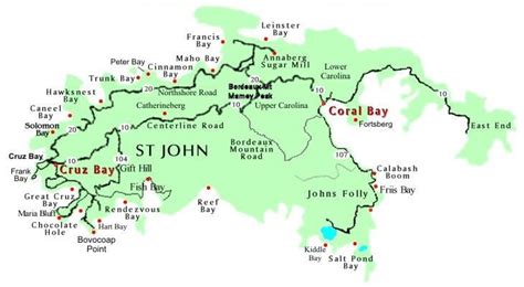 St John Map Page Virgin Islands Vacation Us Virgin Islands Vacation