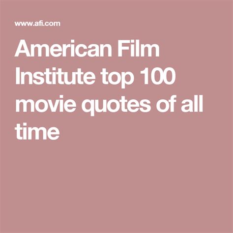 Https://tommynaija.com/quote/100 Movie Quote By The American Film Institute