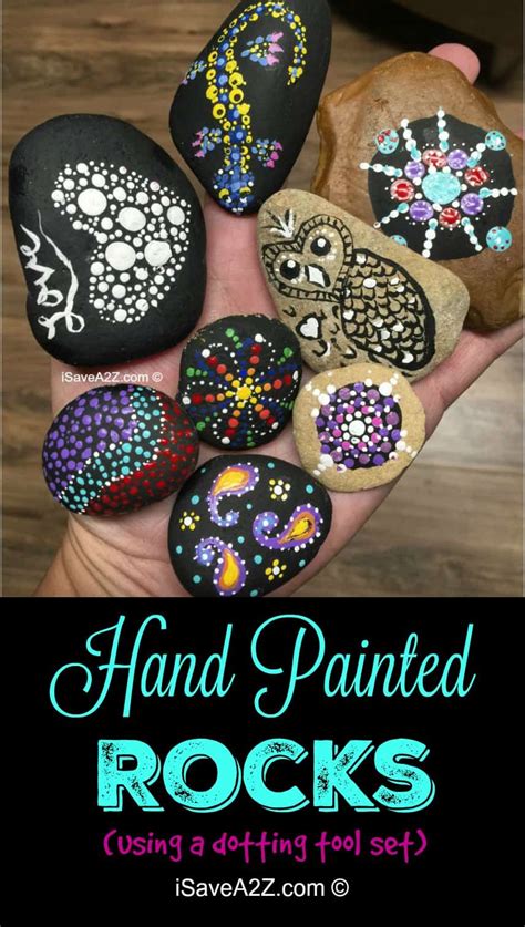 Hand Painted Rock Designs Teaching Opportunity For Kids