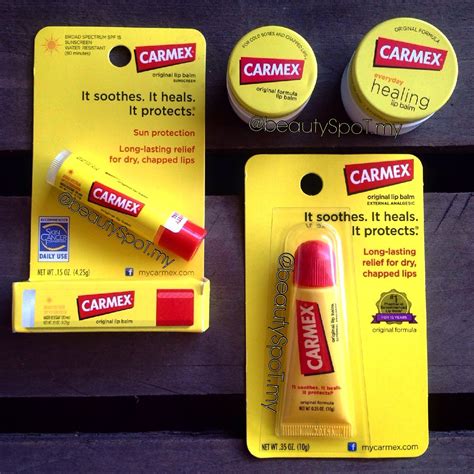 carmex® classic lip balm medicated original tube beautyspot malaysia s health and beauty