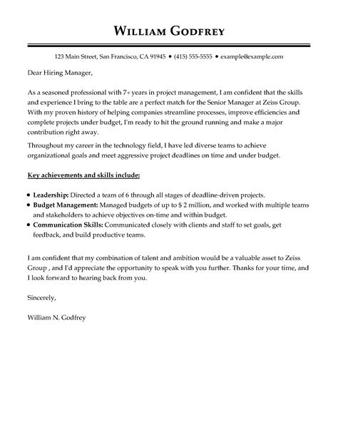 Cover Letter Examples - Write the Perfect Cover letter | Cover letter example, Cover letter tips ...