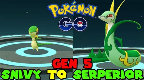 Evolving Snivy To Serperior In Pokemon Go Gen Youtube