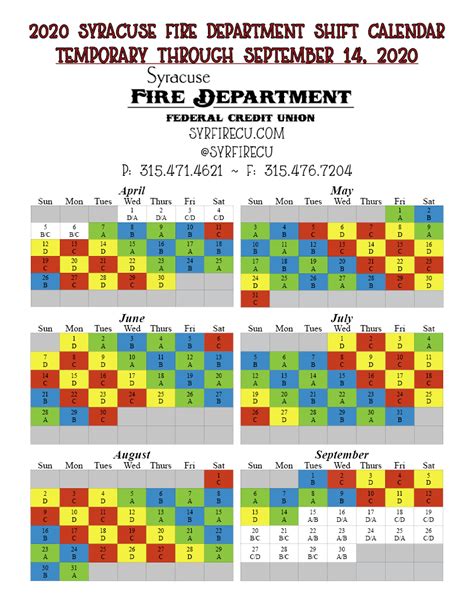 Firefighter Red Shift Calendar 2021 Printable Free Calendar