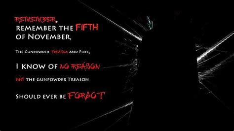 The Fifth Of November V For Vendetta Quotes Remember Remember Quotesgram