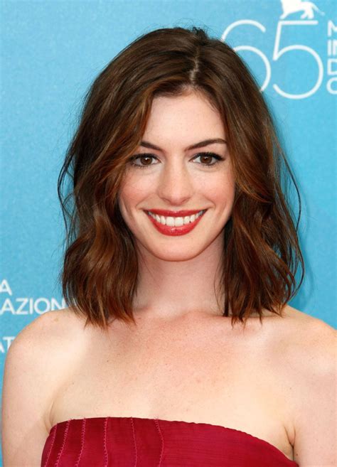 Celebrity Hairstyles Anne Hathaway Bob Wedding Hairstyles 2015