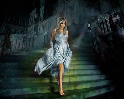 Fantasy Fairy Castle Cinderella Tale Digital Dark